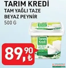 TARIM KREDİ TAM YAĞLI TAZE BEYAZ PEYNİR 500 G TARIM KREDİ TAM YAĞLI TAZE BEYAZ PEYNİR 500 G